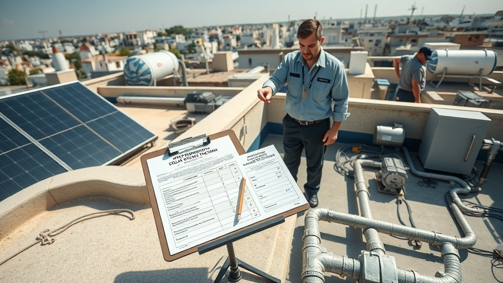 טבלת בדיקה מהירה לוועד בית לפני שמזמינים טכנאי מערכת סולארית