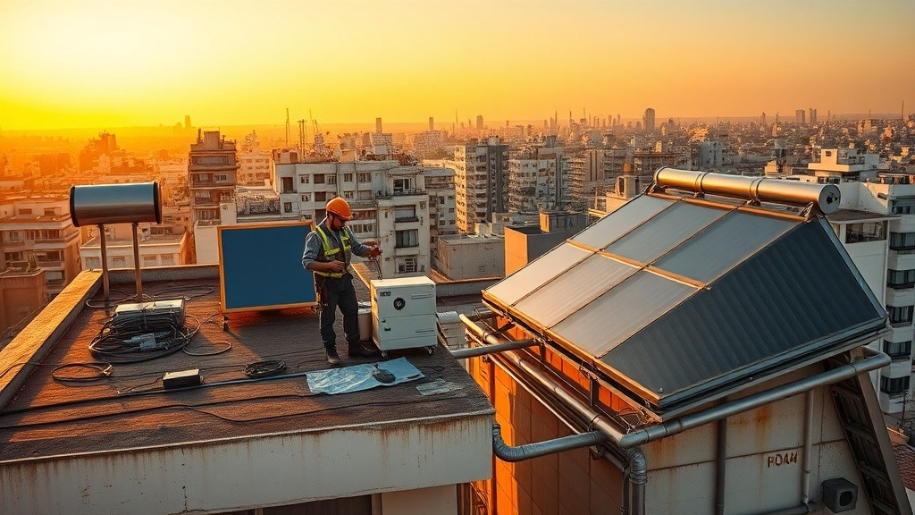 טכנאי מערכת סולארית לבניין משותף – זה לא כמו דוד שמש פרטי